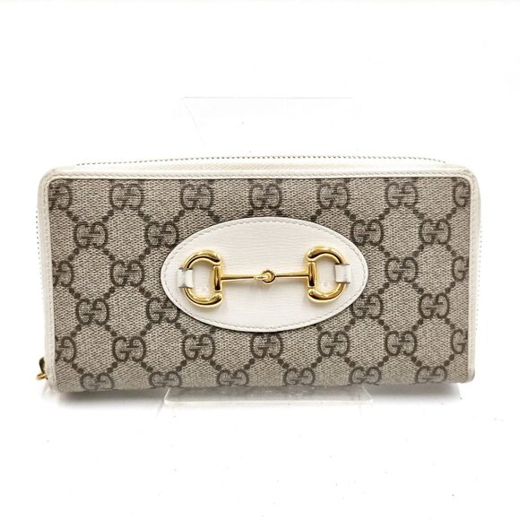 Authentic Gucci Long Wallet Brown PVC mn494-113025 - Picture 1 of 9